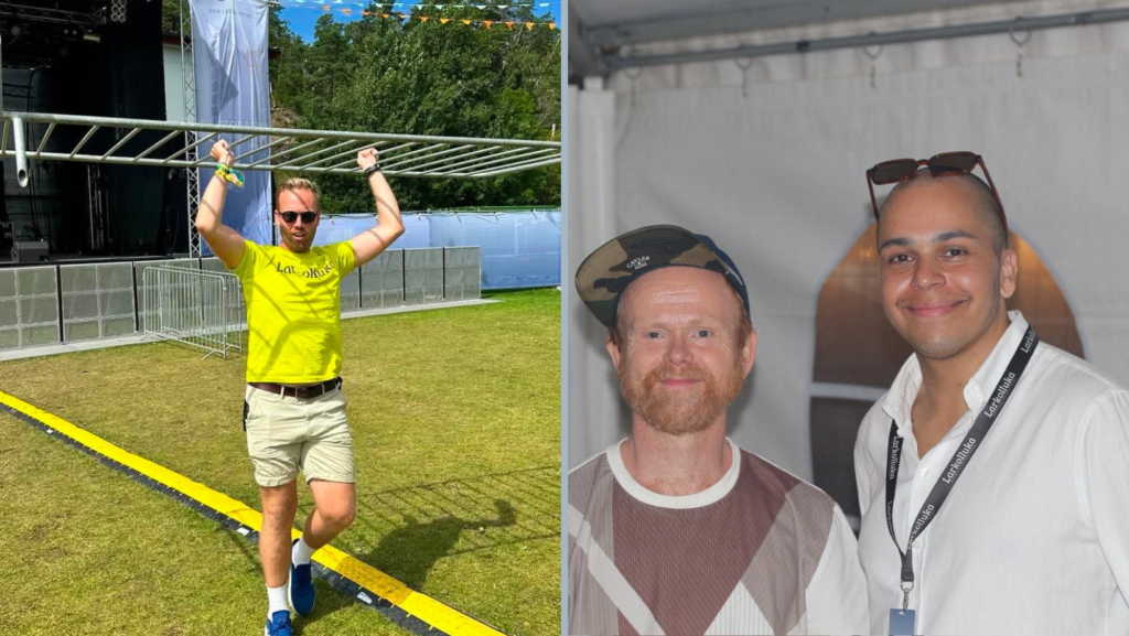 Morten bærer franskgjerder og Tore-Henrik med ravi i 2025